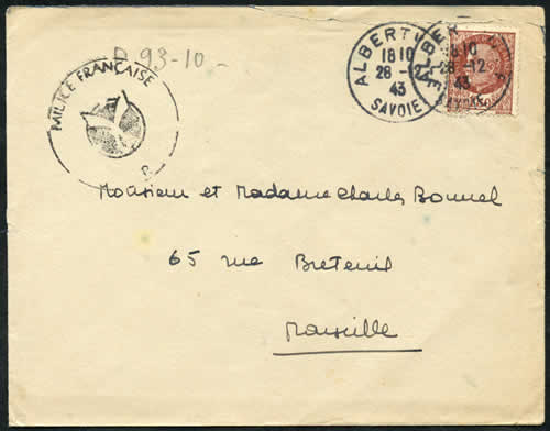 lettre de la Milice
