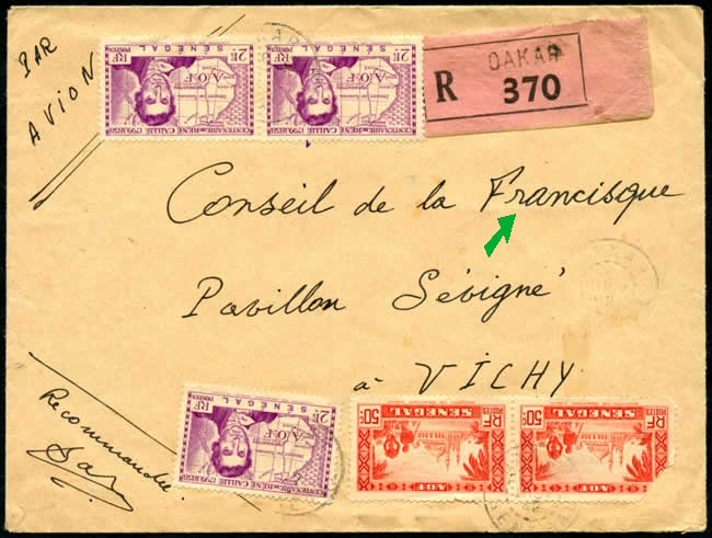 Lettre du Lt Colonel salan au Conseil de la Francisque