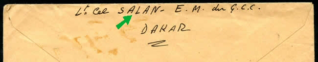 lettre du lt Colonel salan pour le Conseil de la Francisque