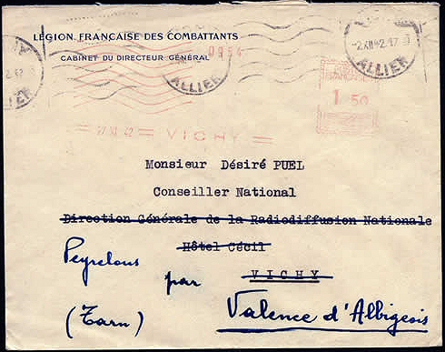 Lettre de la Légion 27/11/42