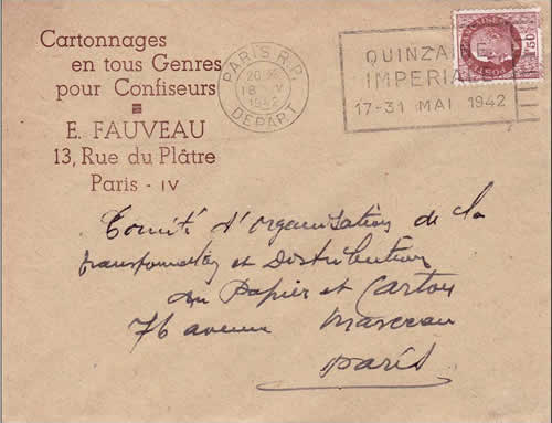 OMEC Quinzaine Impériale Paris RP/ DEPART