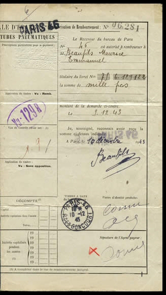 pneumatique caisse d'épargne