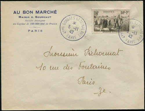 Congrès du PPF sur lettre