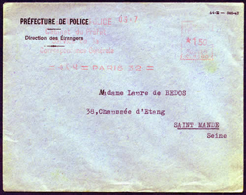 Service des Etrangers de la Préfecture de Police