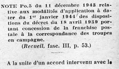 Suppression de la Franchise Militaire