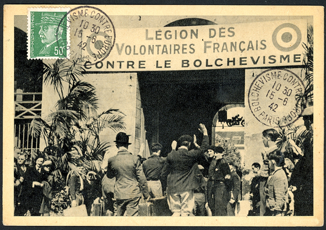 tad Bolchevisme contre Europe Paris sur carte LVF