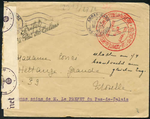 Comité Croix rouge de recherche des victimes de la guerre d'Arras