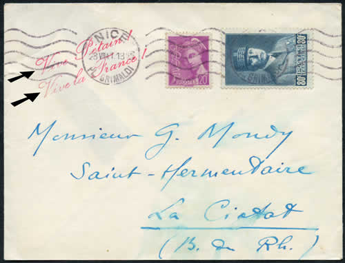 Griffe "Vive pétain"