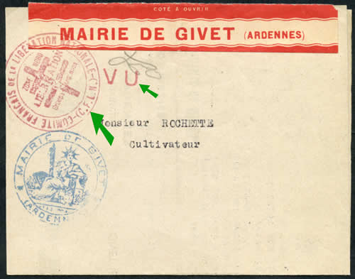 Lettre de Libération Nord à Givet