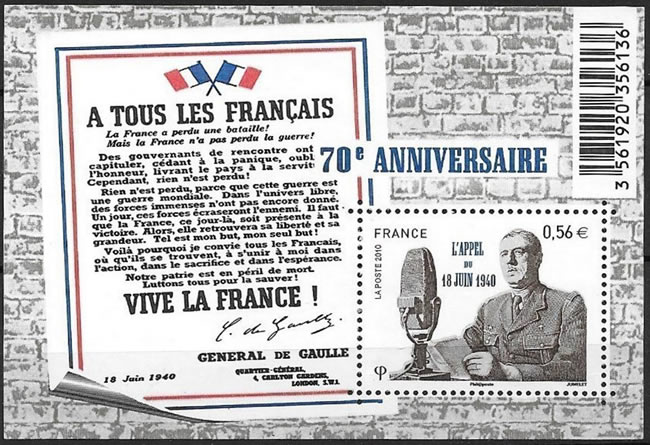 70e anniversaire de l'Appel du 18 juin 1940