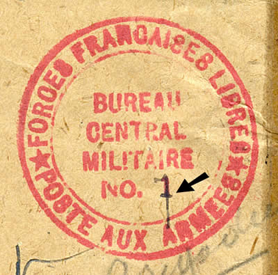 Cachet du BCM1 de Londres rectifié en BCM7