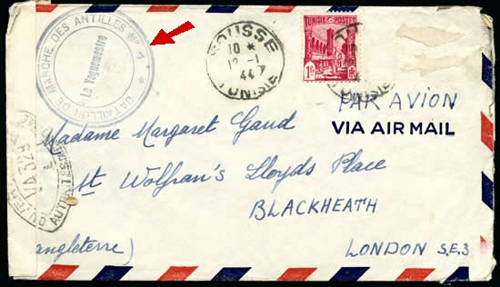 bataillon des Antilles No1 en Tunisie