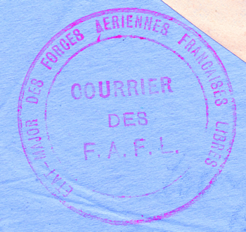cachet du courrier des FAFL
