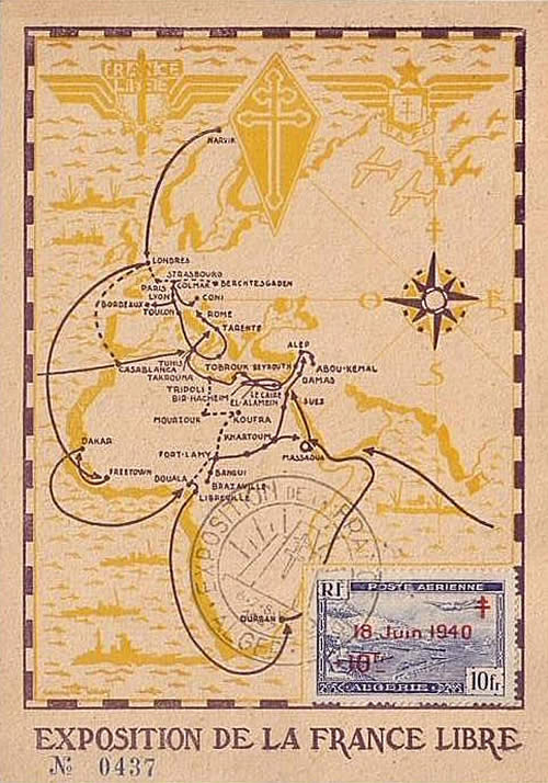 Carte du périple de Douala à Port-Soudan