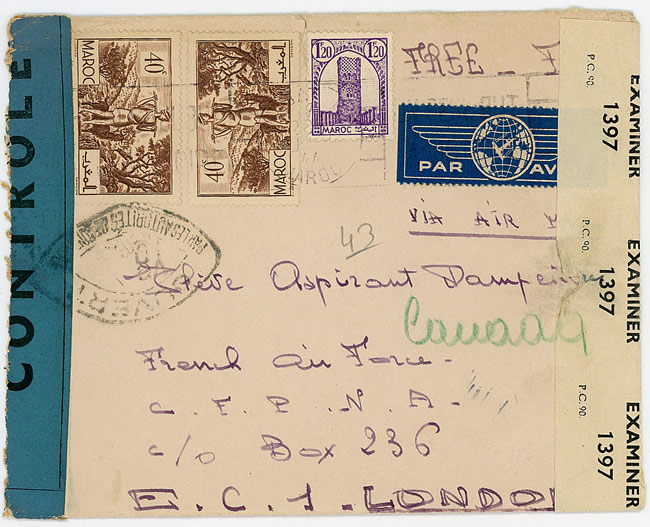 Lettre pour un aspirant pilote du CFPNA AU CANADA via Londres 