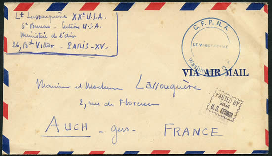 lettre du CFPNA avec censure américaine