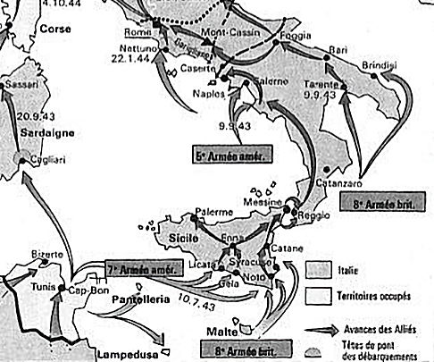 Débarquements en Italie du Sud