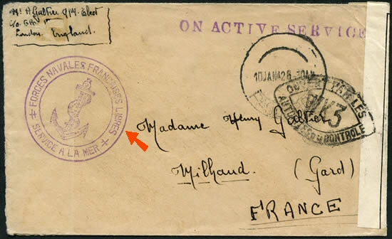 cachet FNFL service à la mer