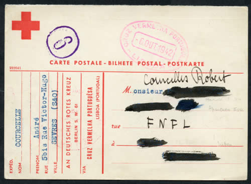 carte avec adresse secrète à Lisbonne pour une personne des FNFL