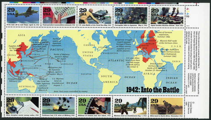 Le monde en guerre 1942