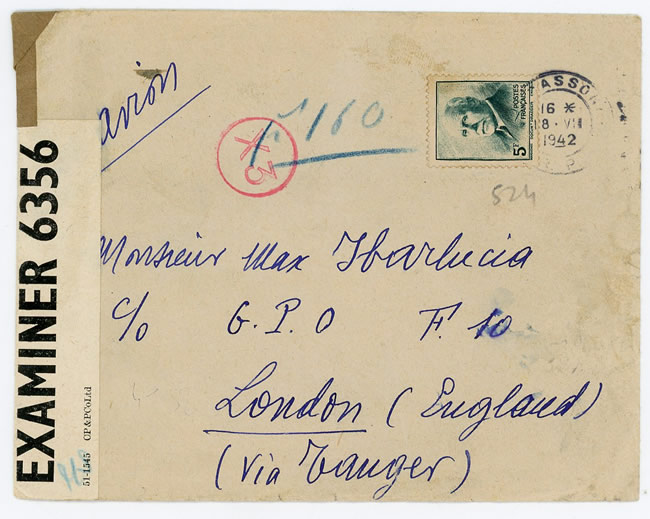 Lettre avec adresse undercover F10