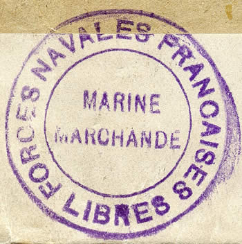 Cachet marine Marchande Libre