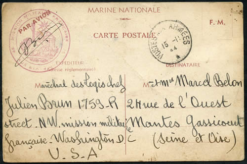 Carte FM Marine Nationale utilisée aux USA