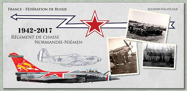 Couverture du Souvenir philatélique Normandie Niemen