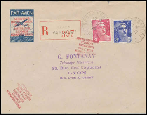 Meeting aérien du 7-8/7/46 souvenir de Normandie Niemen