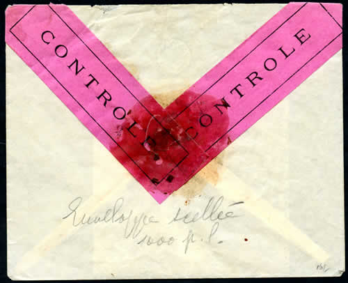 Enveloppe scellée verso