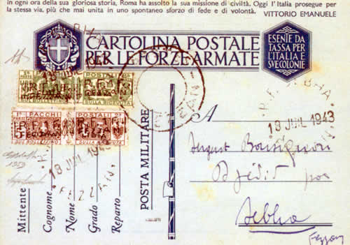 Timbres colis postaux surchargés