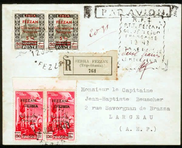 Lettre avec griffe usée