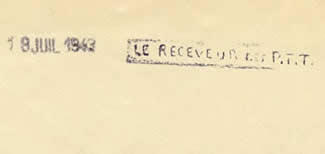 griffe "Le receveur des PTT"