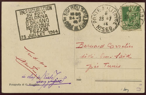 Inauguration du fort Colonna d'ornano