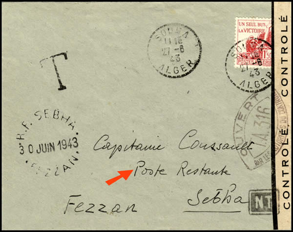 Timbre-taxe sur lettre