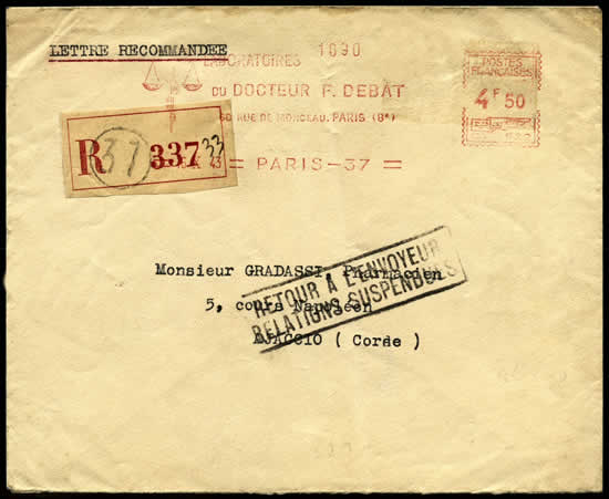 Lettre avec EMA retournée à l'envoyeur