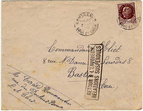 Griffe retour à l'envoyeur