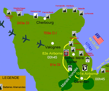 Utah Beach carte générale