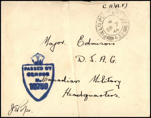 Lettre d'un APO canadien