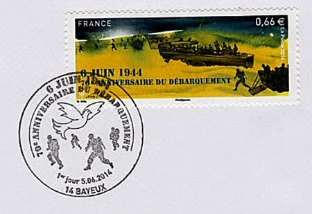 FDC Bayeux 70ème anniversaire du débarquement