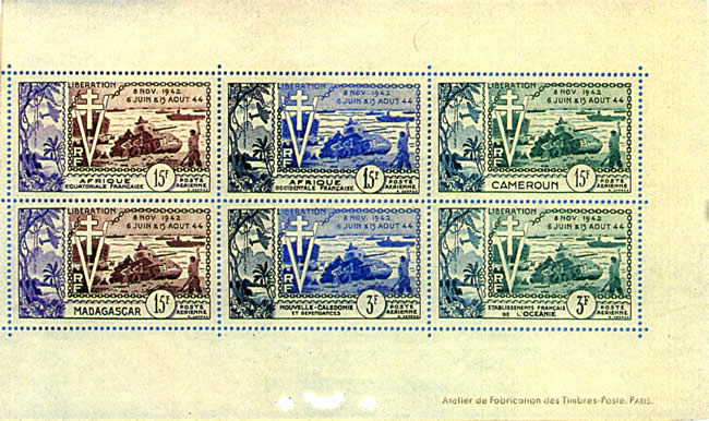 Bloc 10ème anniversaire du débarquement