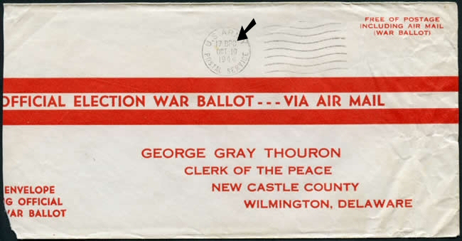 Enveloppe de vote US Cherbourg