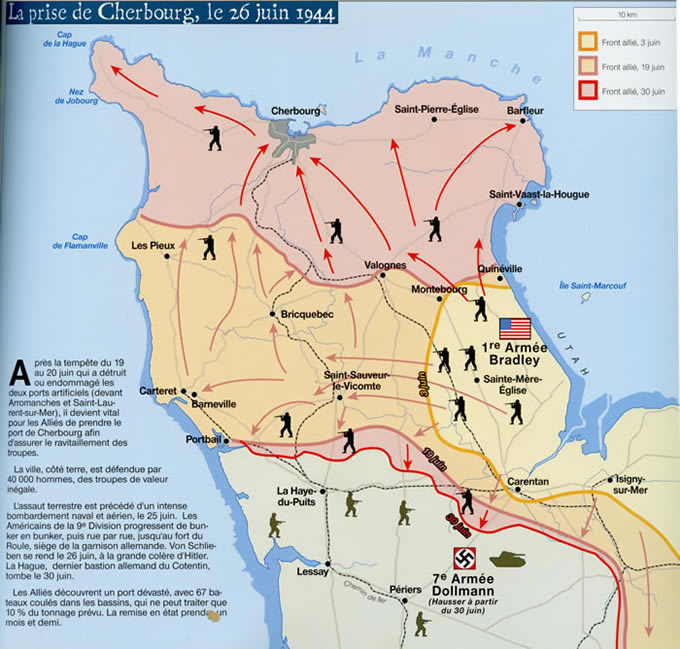 Front vers Cherbourg