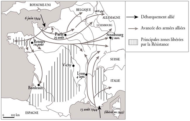 Schéma général de la Libération