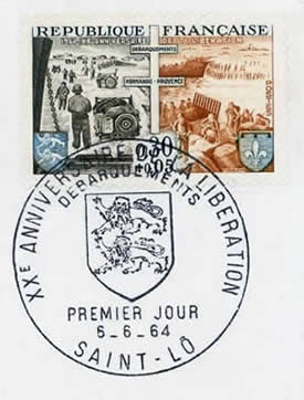 20ème anniversaire des débarquements FDC St Lô