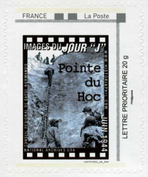 Timbre personnalisé Pointe du Hoc