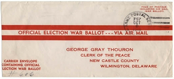 APO 757 Vsersailles  lettre aérienne en franchise totale