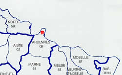 Position géographique de Givet