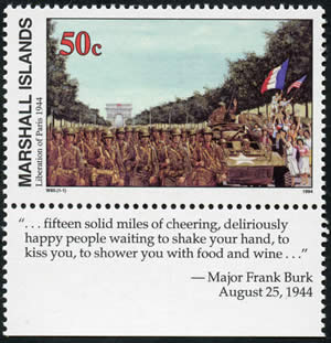 Libération de paris vue par les Iles Marshall