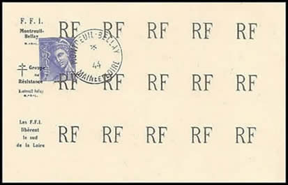 matrice de la surcharge de Montreuil bellay